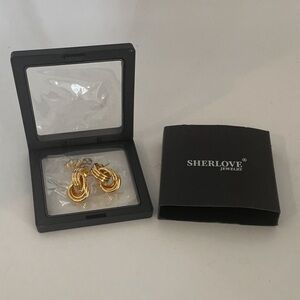 Sherlove Gold plated Knot Earrings